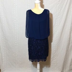 Dark blue cocktail dress